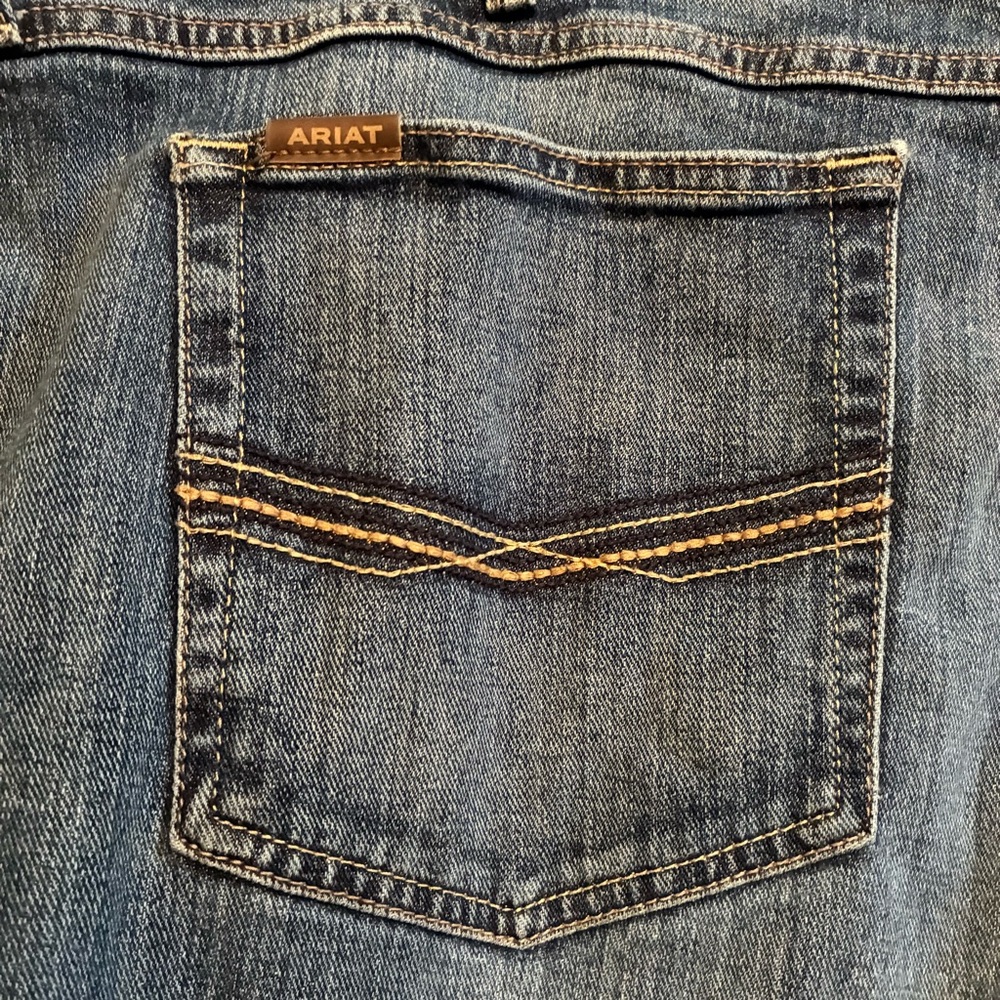 Ariat Legacy M4 Relaxed Boot Cut Men's Jeans**ALTERED**READ - Picture 2 of 16